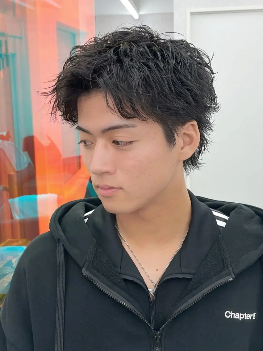 ショート パーマ メンズ スパイキーショート 浦和メンズ美容師のヘアスタイル