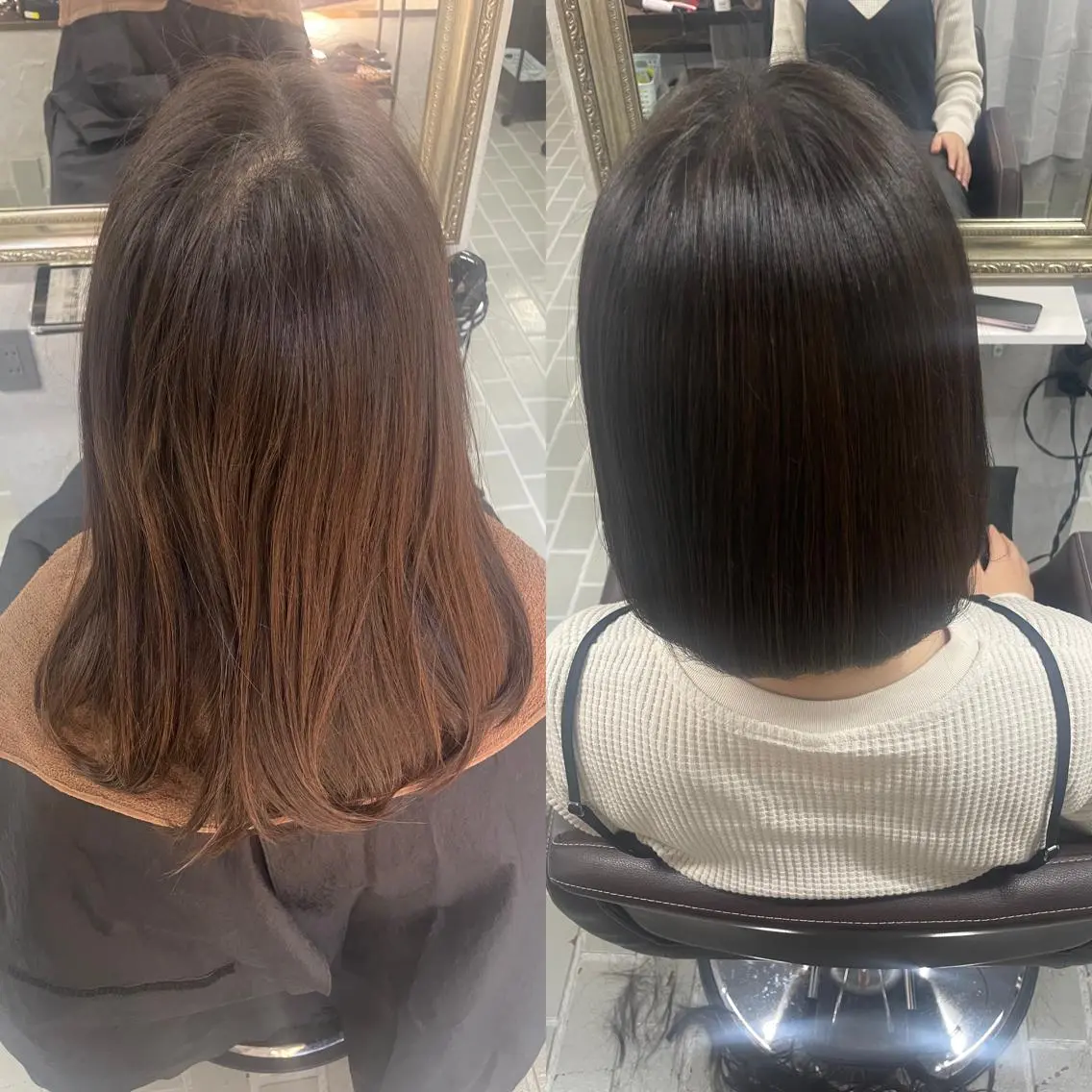 セミロング 髪質改善 トリートメント カット トリートメント 巣鴨髪質改善サロン 🌈NONOKAのヘアスタイル