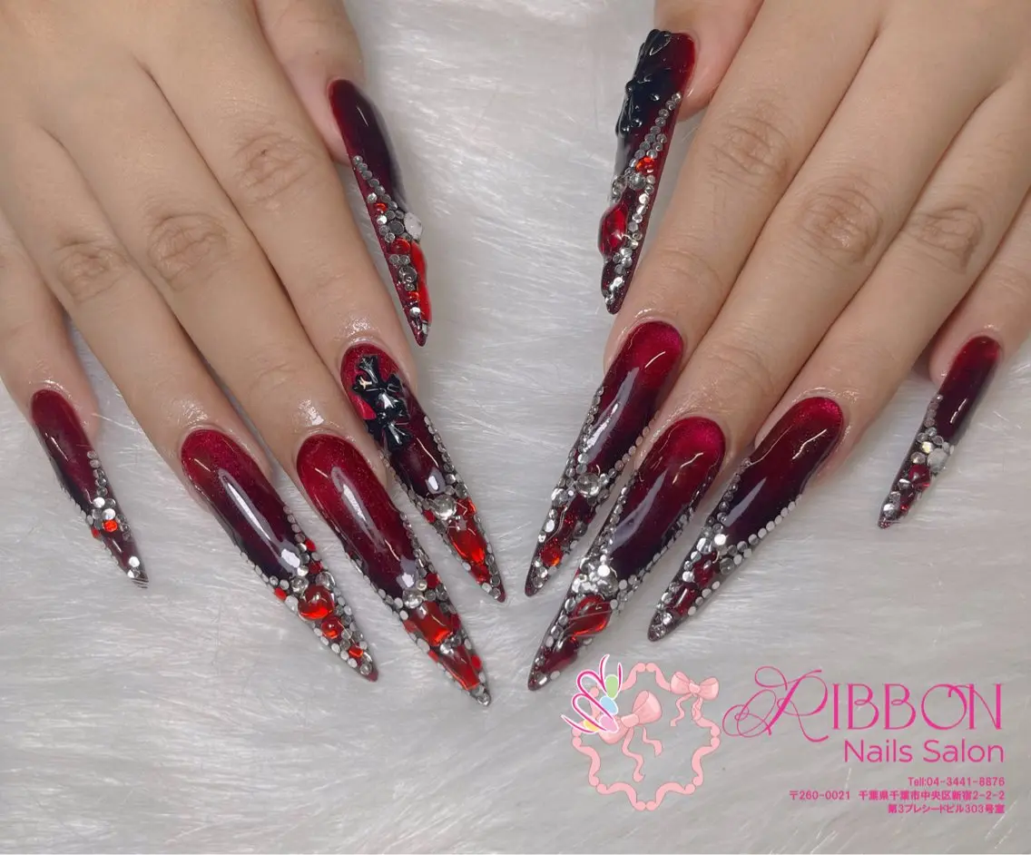 ネイル フットネイル フレンチネイル ジェルネイル 韓国ネイル マグネットネイル ハンドネイル Ribbonnail salonのネイルデザイン