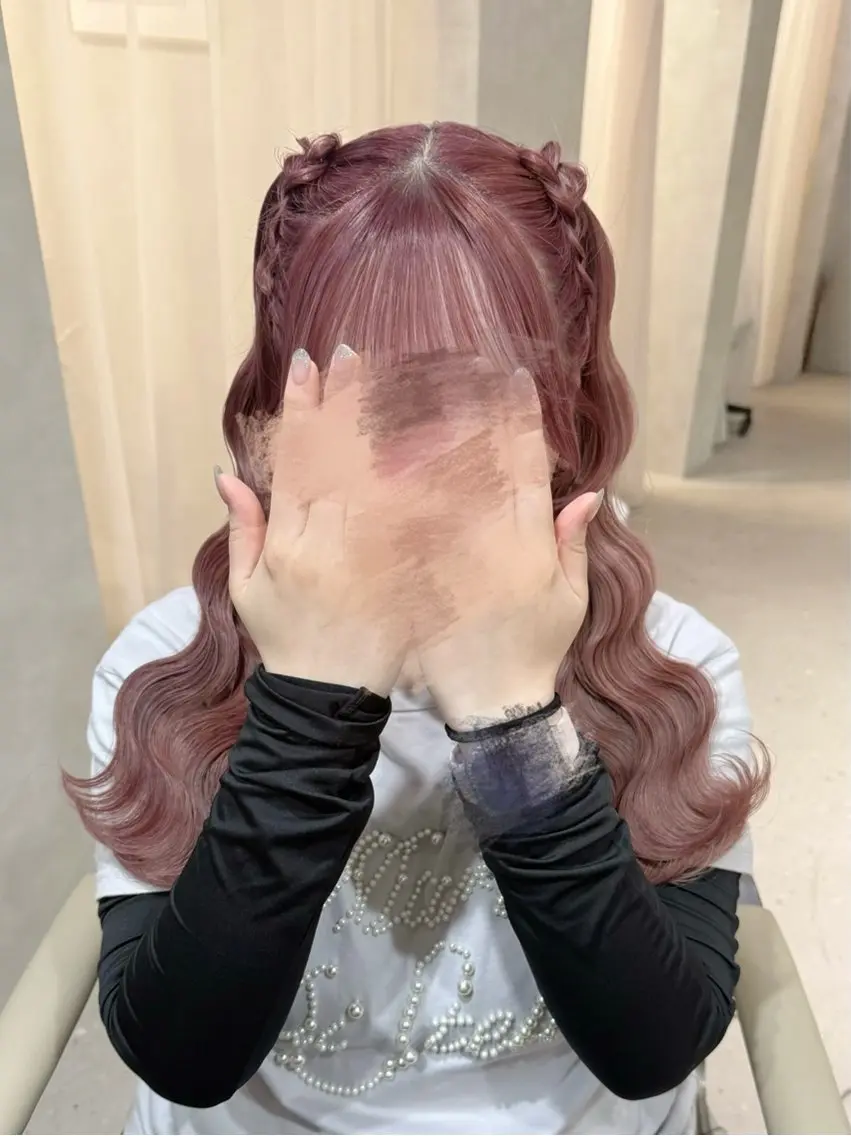 ヘアアレンジ ヘアセット セットサロンCURE 🩵あんみのマツエク・マツパデザイン