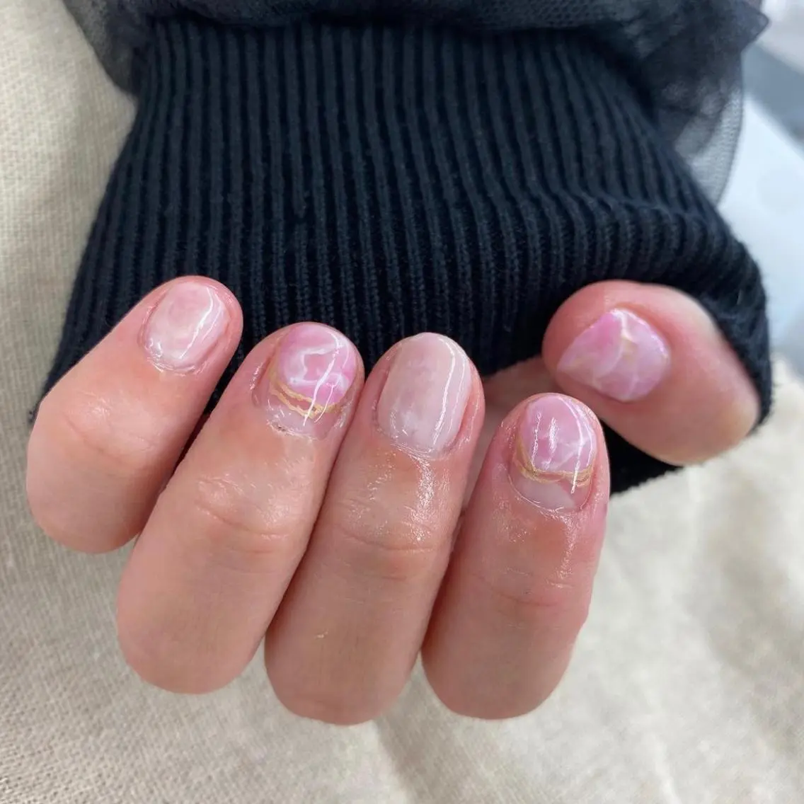 ネイル 大理石ネイル(マーブル) 。 。のヘアスタイル