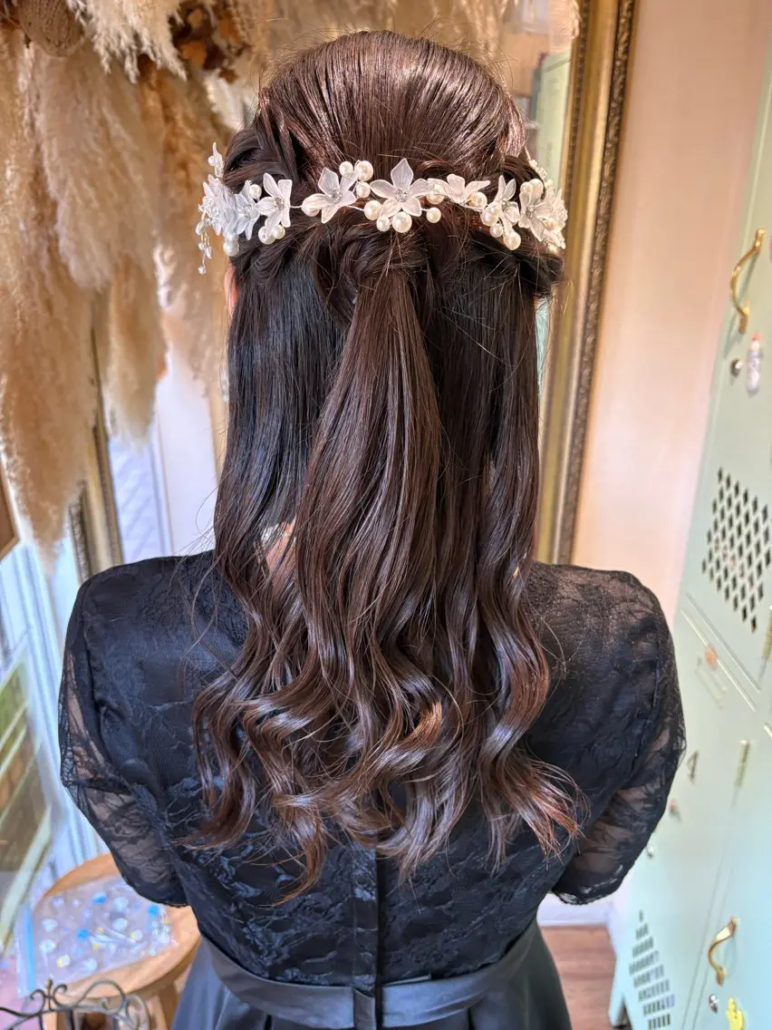 ロング ヘアセット レイヤー×ハイライト 🌷RINA🌷のヘアスタイル