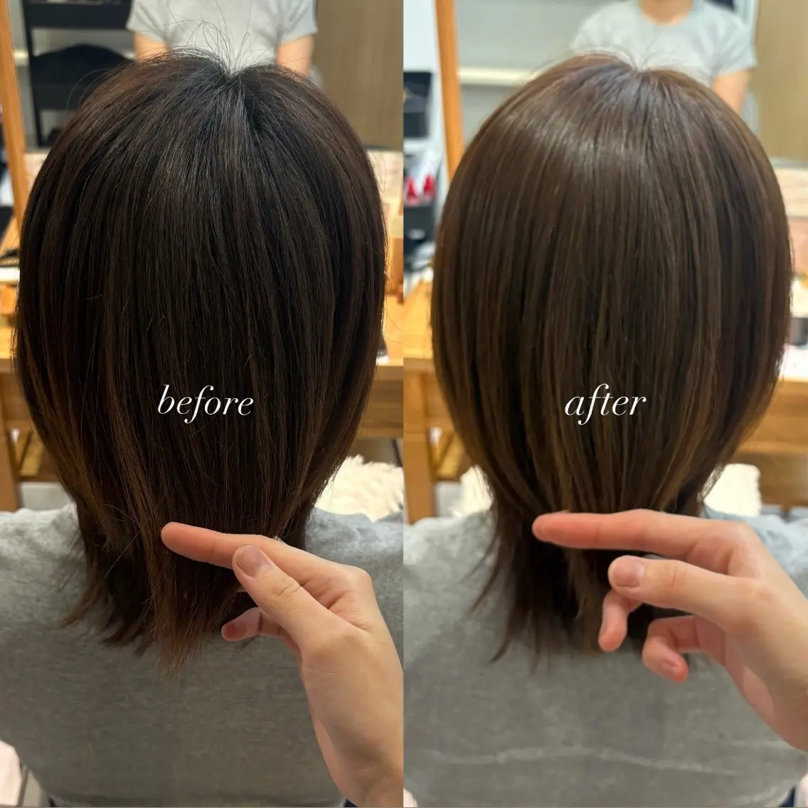 ショート カラー ベージュカラー ヘアカラー 🌈透明感カラー🌈 / 西野 杏🫧のヘアスタイル