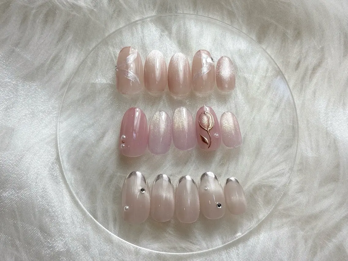 ネイル マグネットネイル オフィスネイル ハンドネイル nail care salon -&-のネイルデザイン