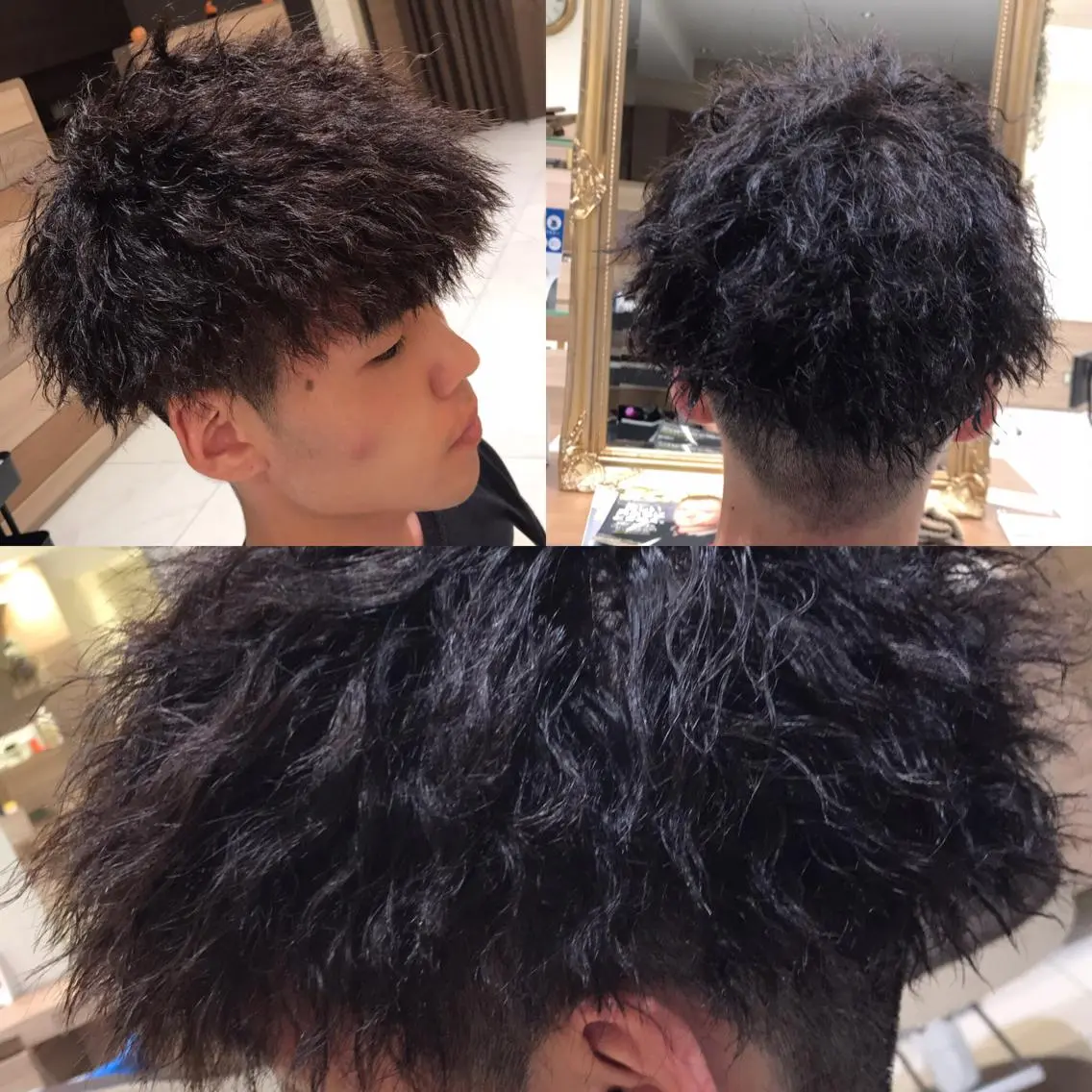 ショート パーマ メンズ マッシュ メンズパーマ メンズツイストパーマ ショートヘア ツイストパーマ KOOKI スティードトーキョーのヘアスタイル