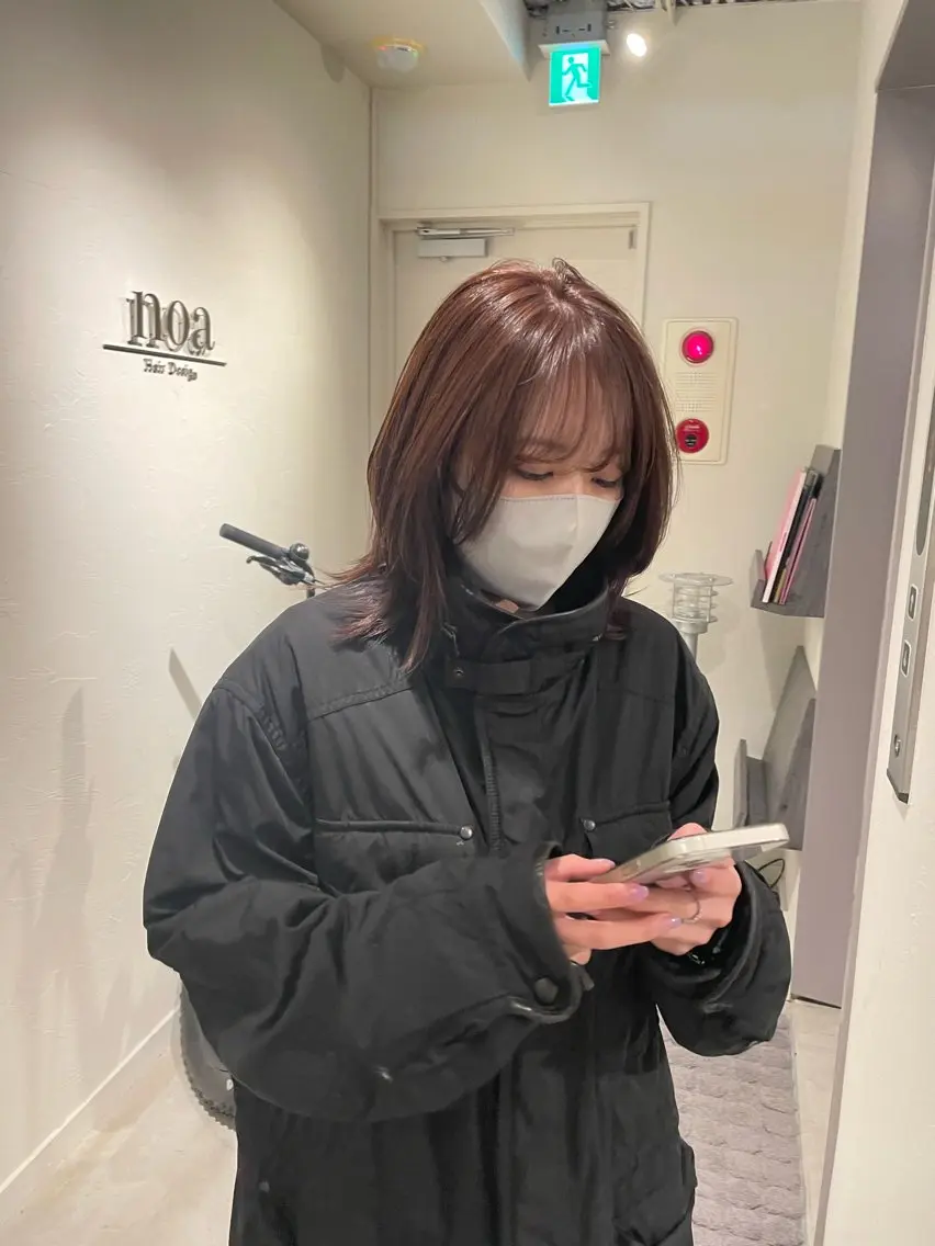 ショート カラー ヘアカラー tiel 小山莉々のヘアスタイル