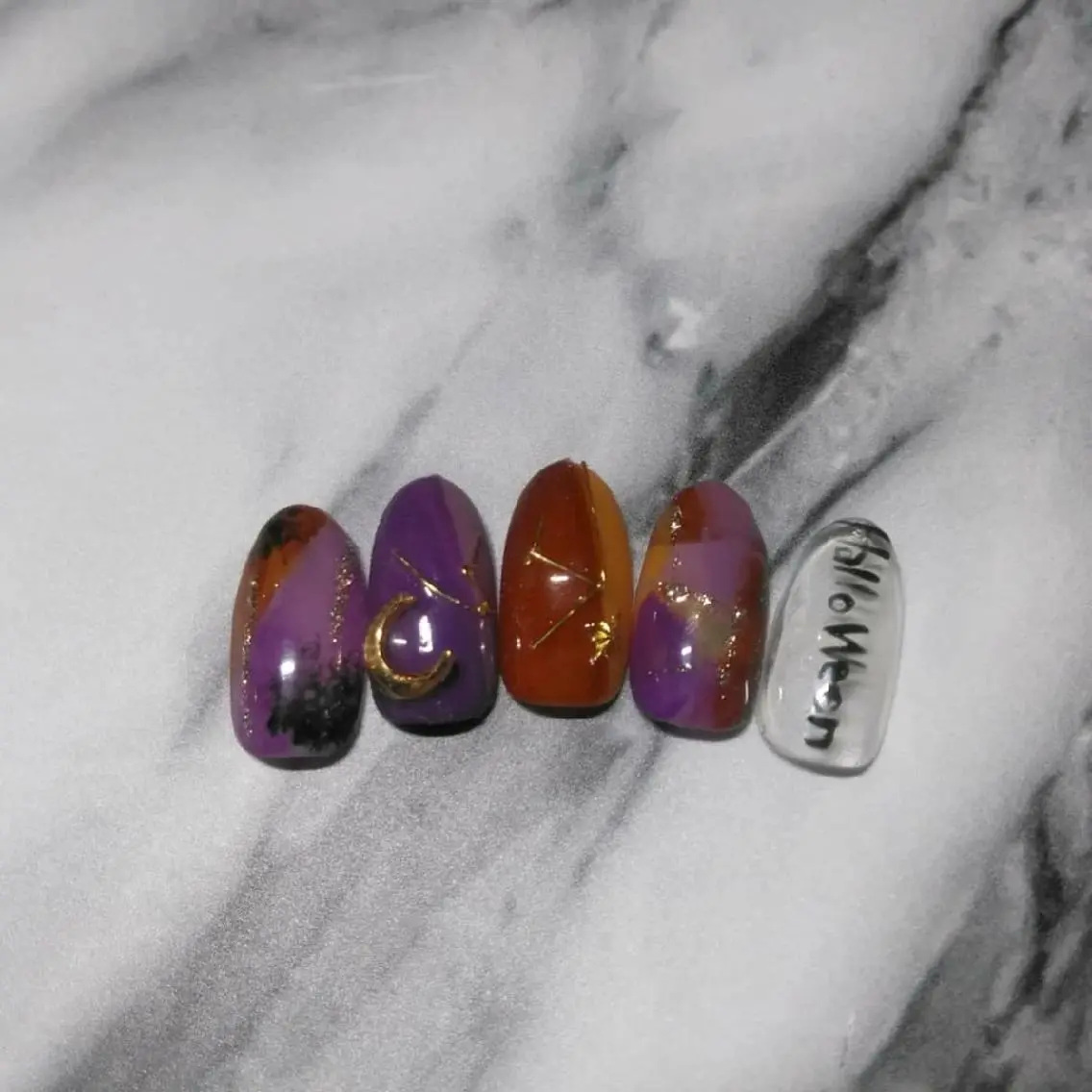 ネイル ハロウィン ハンドネイル ハンドケア lylynail YUUKAのネイルデザイン