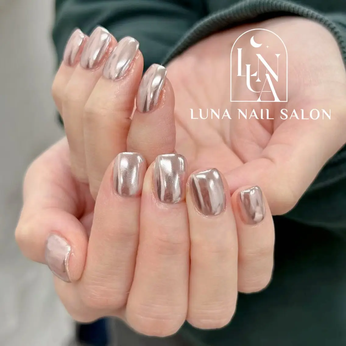 ネイル アートネイル フレンチネイル ジェルネイル ガラスフレンチ 韓国ネイル ハンドネイル ハンドケア LUNA Nail salon💕のネイルデザイン