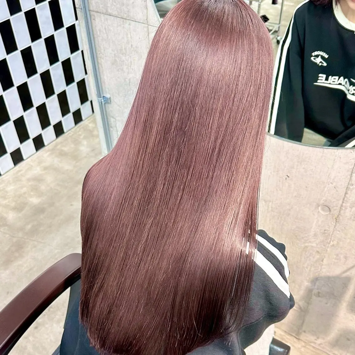 ロング カラー ブリーチ ヘアカラー トリートメント ✨ブリーチカラー× 艶髪SUZU🛼🫧のヘアスタイル