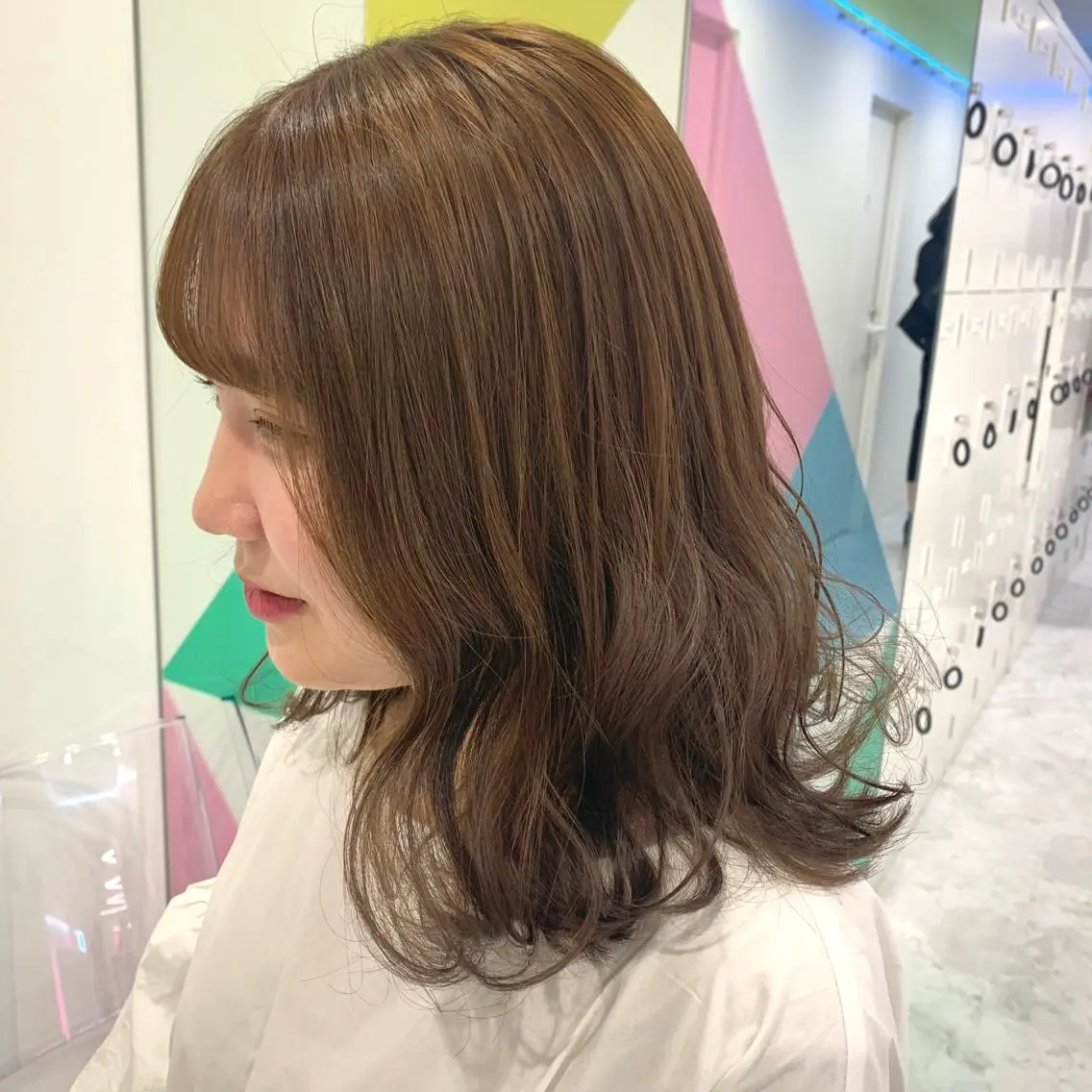 ミディアム カラー ヘアアレンジ 完全💗マンツーマン marinのヘアスタイル