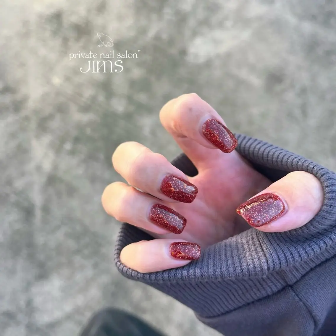 ネイル ブラウン オレンジ ハンドネイル nail salon JIMS【じむ】のネイルデザイン