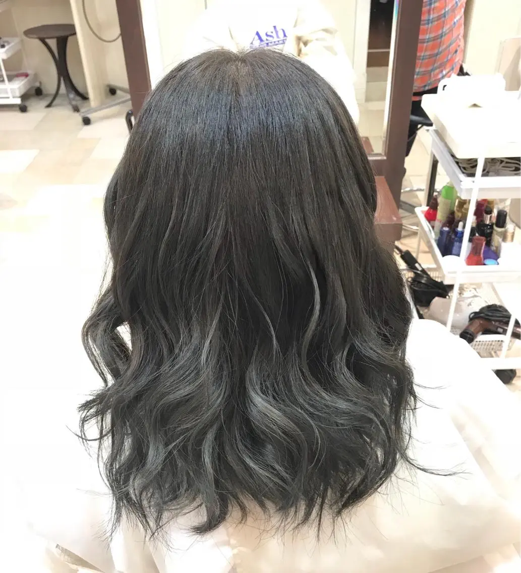 カラー 透明感カラー ハイライトカラー イルミナカラー 白髪ぼかし/ブリーチ /縮毛矯正/ヨナミネのヘアスタイル