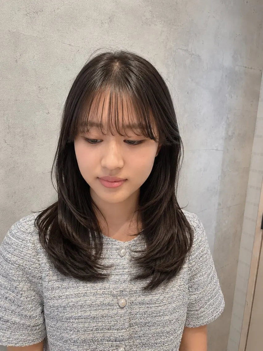 セミロング レイヤーカット カット 山本(末田) 崇子のヘアスタイル
