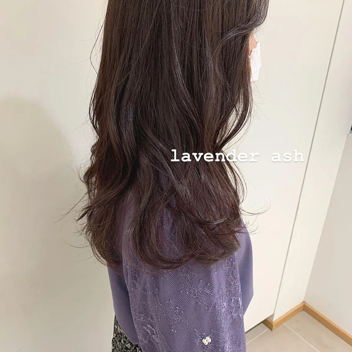 ロング カラー アッシュ ブリーチ ラベンダーカラー ラベンダーアッシュ ブリーチなしカラー マンツーマン美容師 立川　♡MIHO♡のヘアスタイル