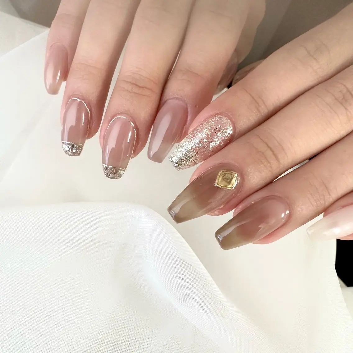 ロング ハンドネイル gypsophila 野村のネイルデザイン