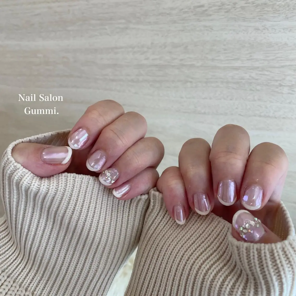 ネイル フレンチネイル 韓国ネイル Nail Salon Gummi.のネイルデザイン