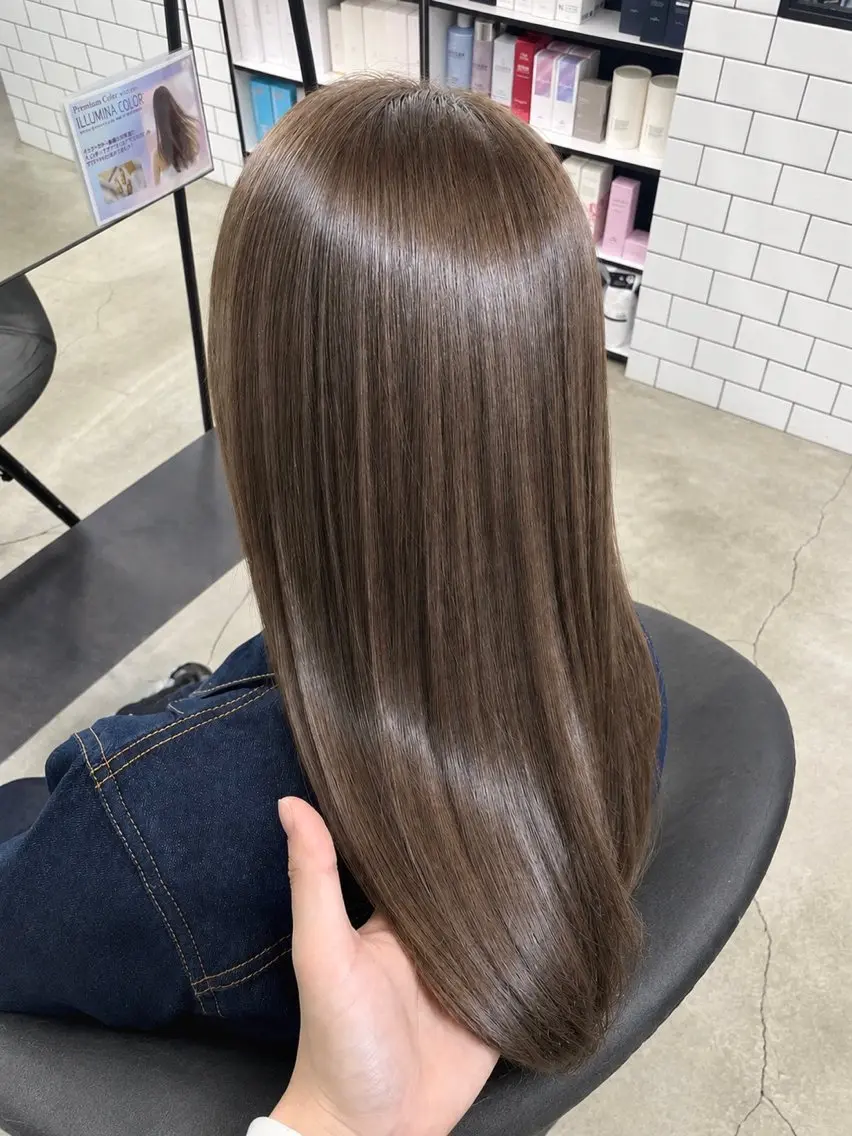 セミロング カラー カット ヘアカラー トリートメント 💎透明感カラー💎 渋谷/近澤瑠以✂︎のヘアスタイル