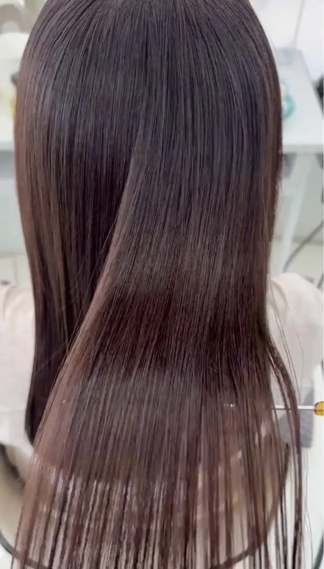 ロング 縮毛矯正 カット 縮毛矯正 齋藤 結衣のヘアスタイル