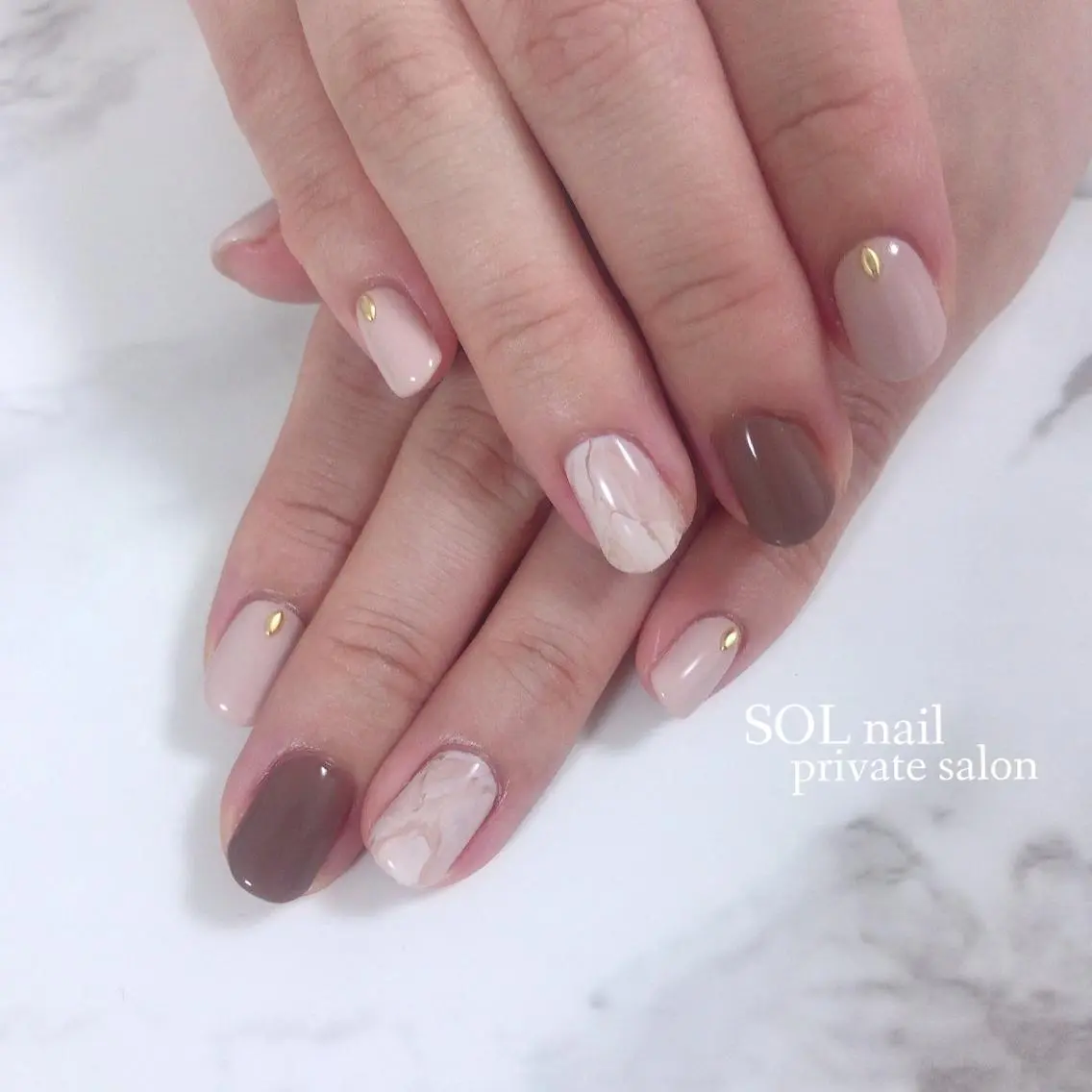 ネイル ハンドネイル フットネイル SOL NAILのネイルデザイン