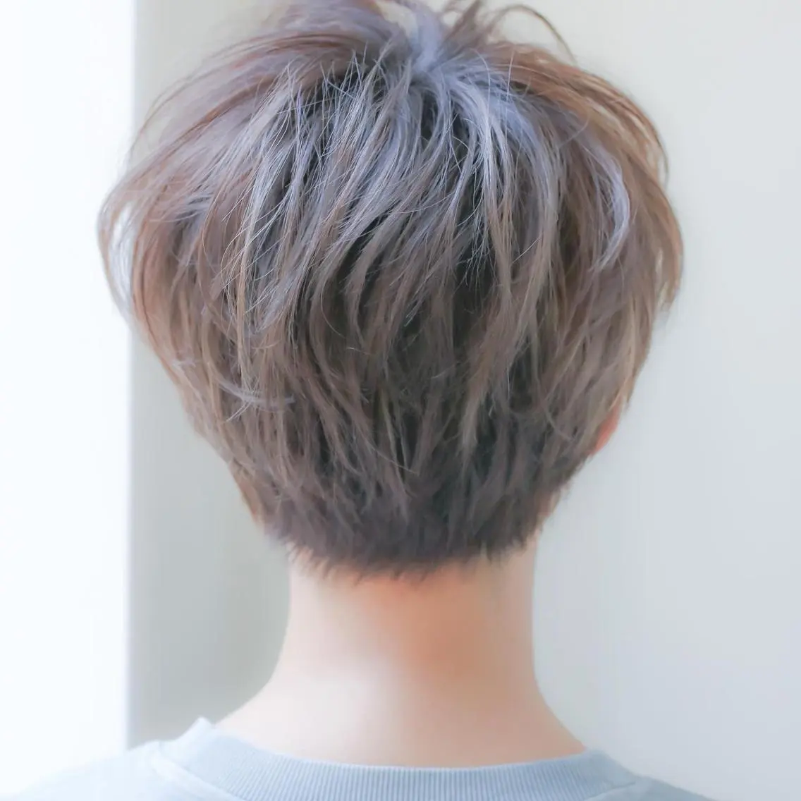 ショート カラー パーマ ショートヘア カット ヘアカラー トリートメント Lond re Maison.原宿のヘアスタイル