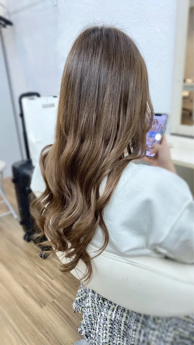 ミディアム シールエクステ エクステ GLOSS♡ ヤマガミコウジのヘアスタイル