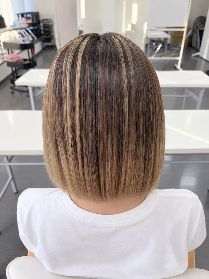 ミディアム 塚本 結稀のヘアスタイル