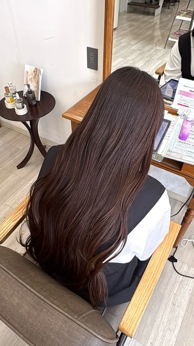 ロング カラー 透明感カラー ヘアカラー 🫧おおにし みか🫧のヘアスタイル