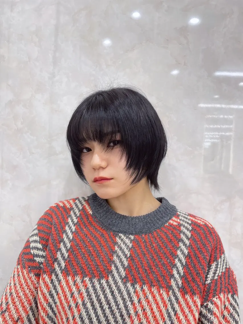 ショート カラー ショートヘア ウルフカット ショート/似合わせ/ 透明感カラー古市唯人のヘアスタイル