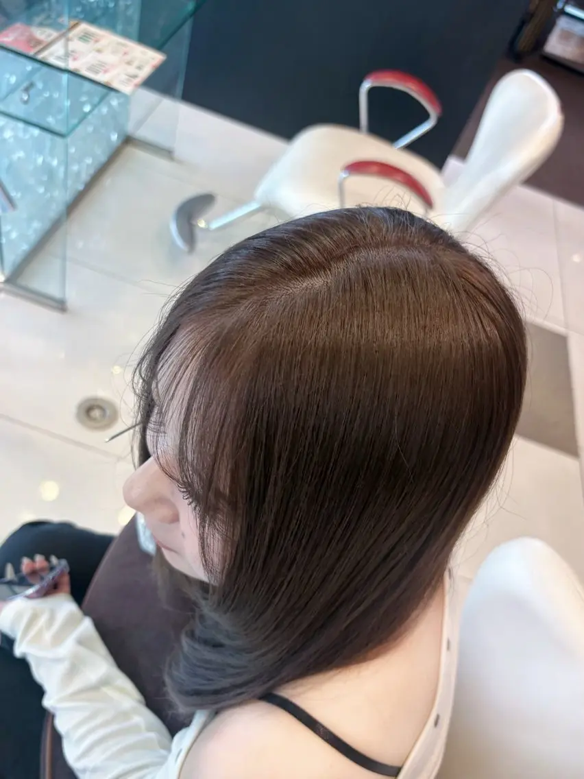 カラー ヘアカラー 中山 千優のヘアスタイル