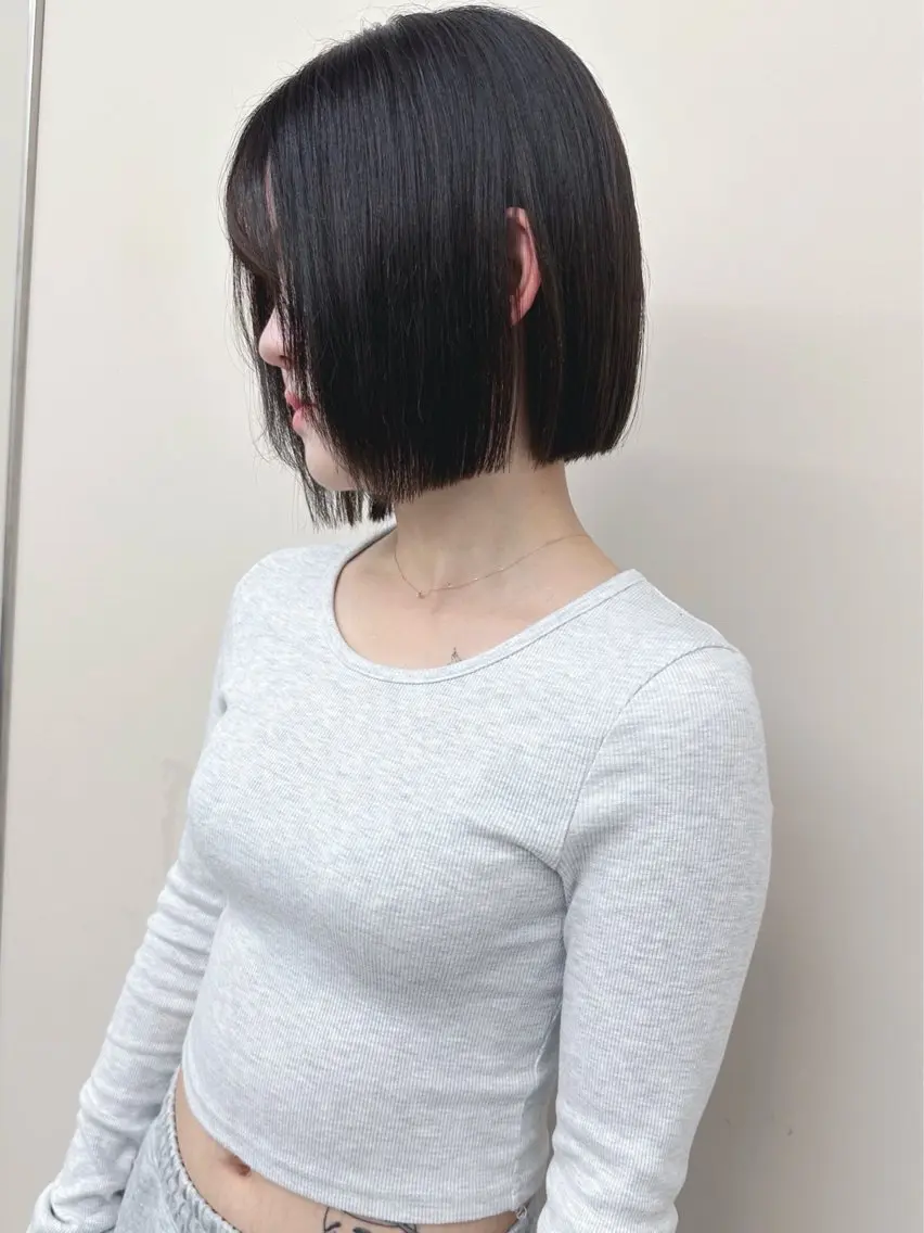 ショート カット ヘッドスパ ボブ/ゆるふわ ボブパーマ/とういのヘアスタイル