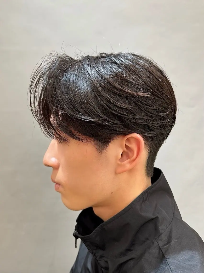 メンズ 縮毛矯正 トリートメント 重松 丈博のヘアスタイル