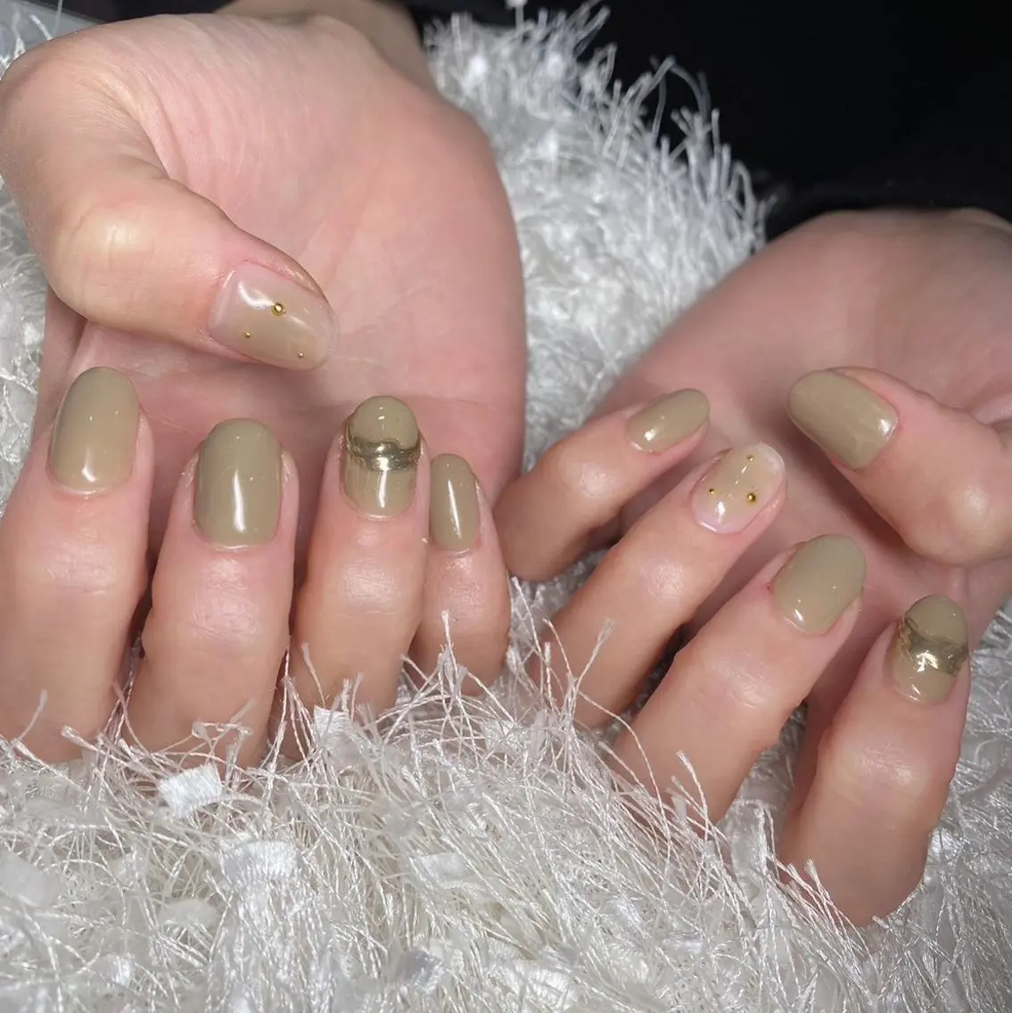 ネイル 長さ出し フレンチネイル ジェルネイル グラデーション 韓国ネイル ハンドネイル Nail&eye Belire 新宿のネイルデザイン