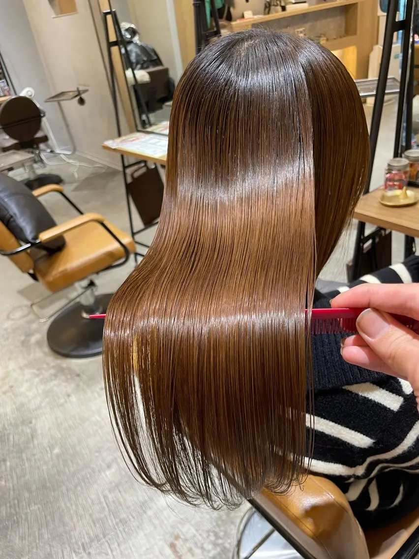 セミロング 髪質改善 トリートメント カット トリートメント ♦️モテ髪創作者 SUGA♦️のヘアスタイル