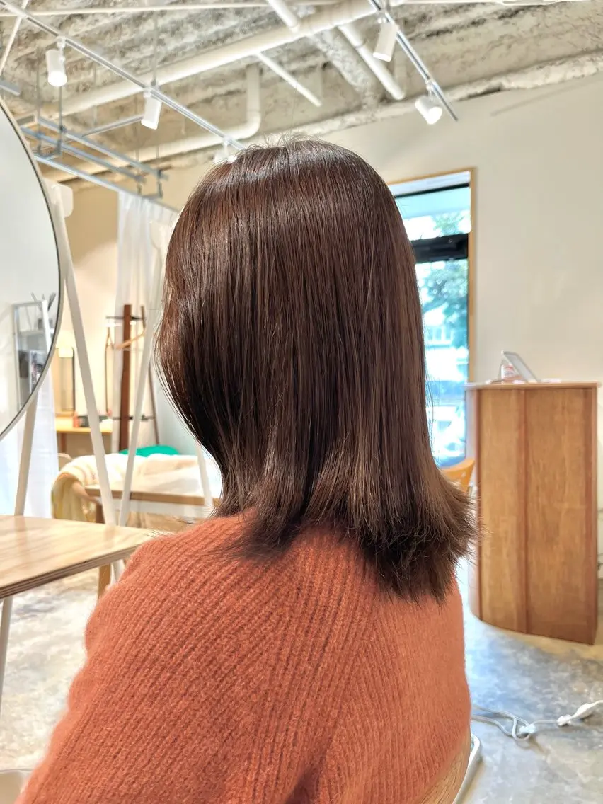 セミロング カラー Time is mummyのヘアスタイル