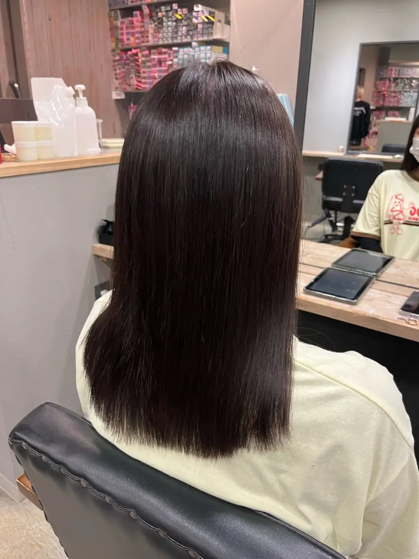 セミロング カット ヘアカラー ひかる 🌀のヘアスタイル
