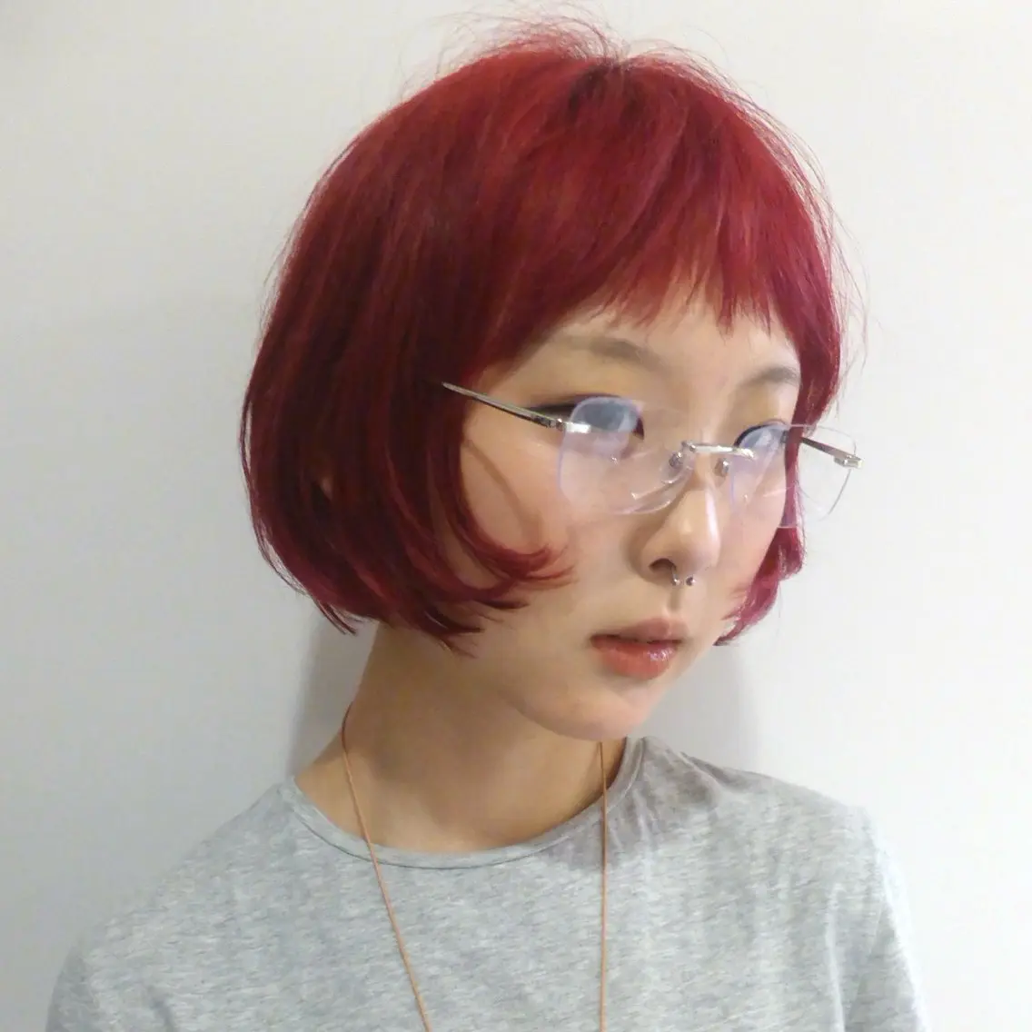 ショート ボブ カット ヘアカラー 似合わせデザイン໒꒱ rioのヘアスタイル