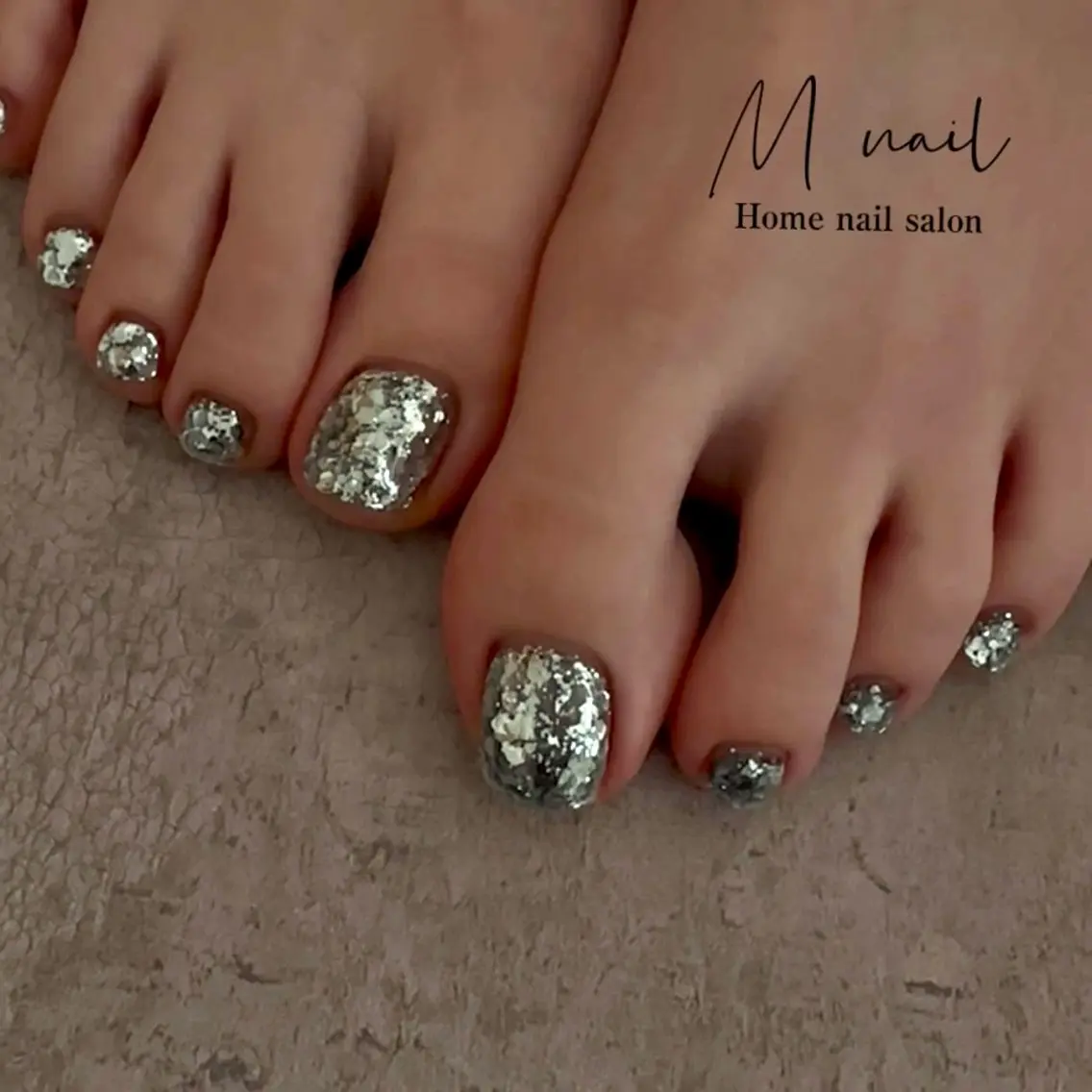 ネイル フットネイル 夏ネイル フットネイル Home salon M nailのネイルデザイン