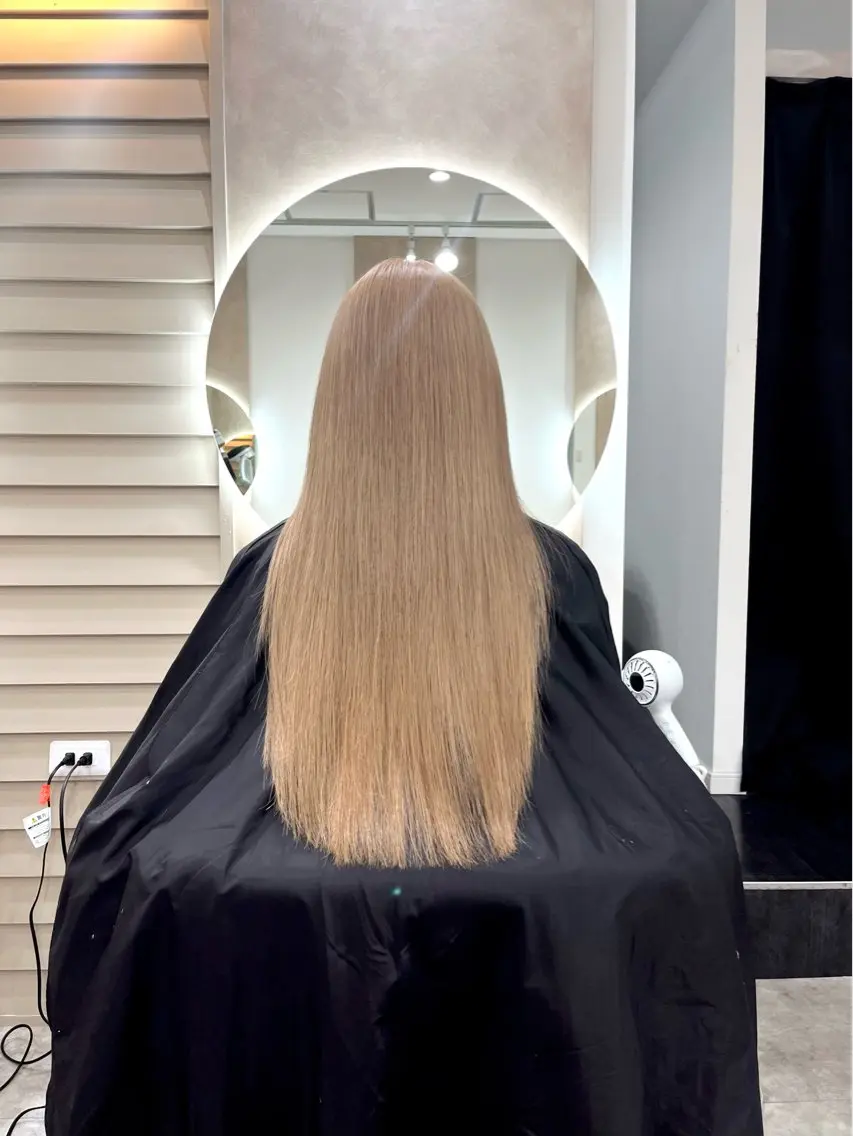ロング カラー ブリーチ ケアブリーチ ダブルカラー カット ヘアカラー トリートメント 廣庭 勇人のヘアスタイル
