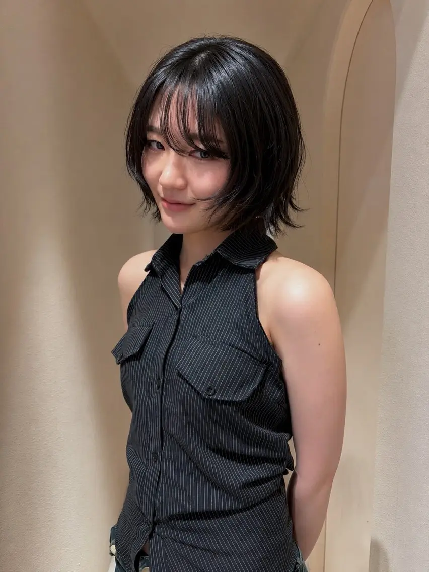 ミディアム ボブ レイヤーカット 外ハネヘア カット ユマ🪽/ ボブ /レイヤーのヘアスタイル