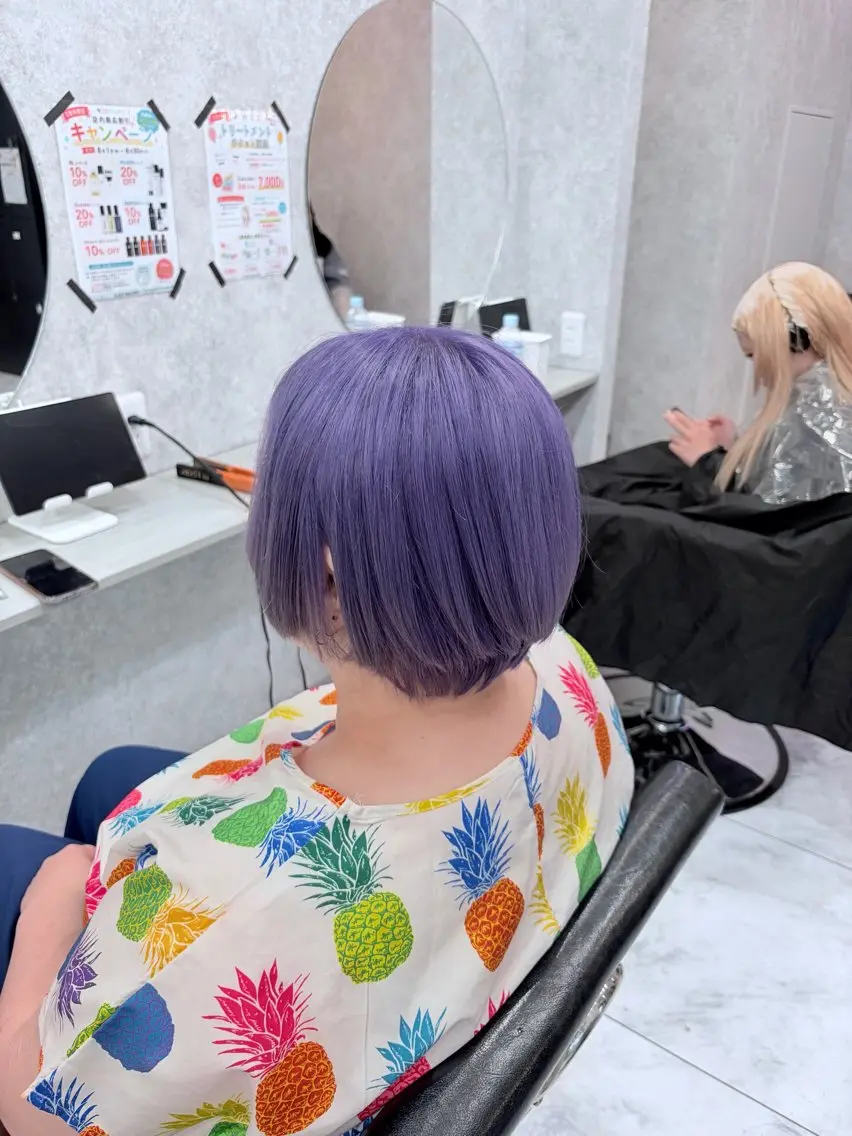 ショート 🦋ハイトーン🦋 石山 希理🦋のヘアスタイル