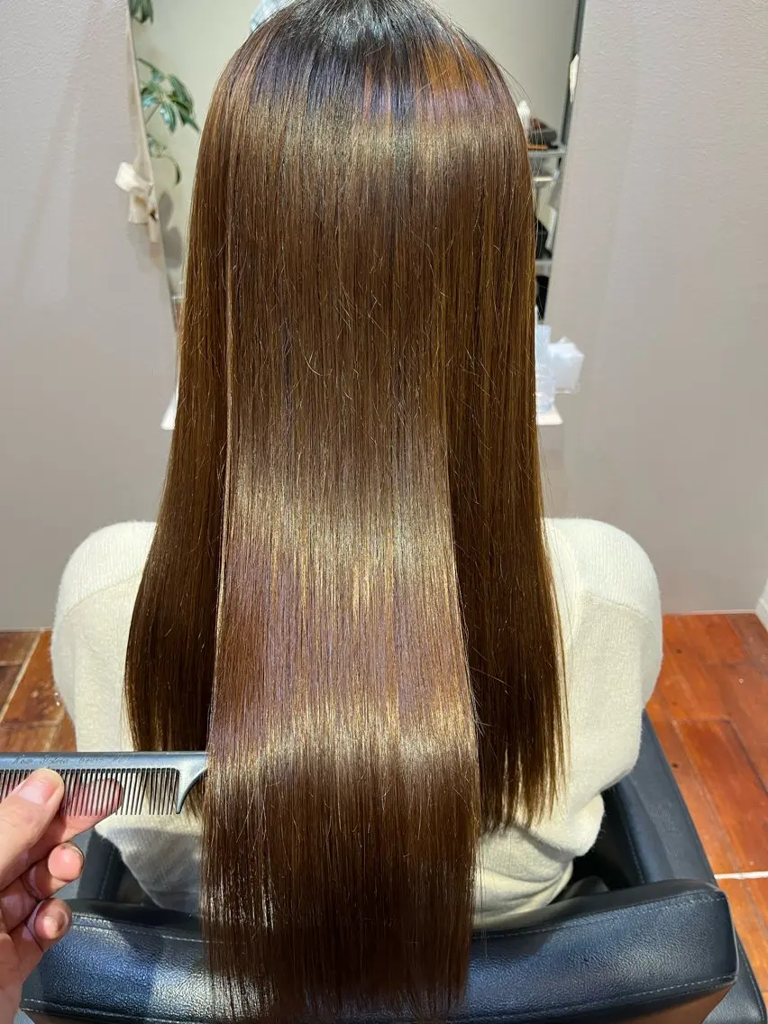 ロング 縮毛矯正 杉原 駿亮のヘアスタイル