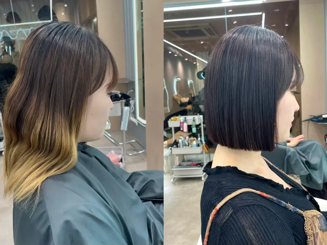 ショート カット ヘアカラー 縮毛矯正 トリートメント 大宮🤍縮毛矯正 レイヤー🪽なるのヘアスタイル