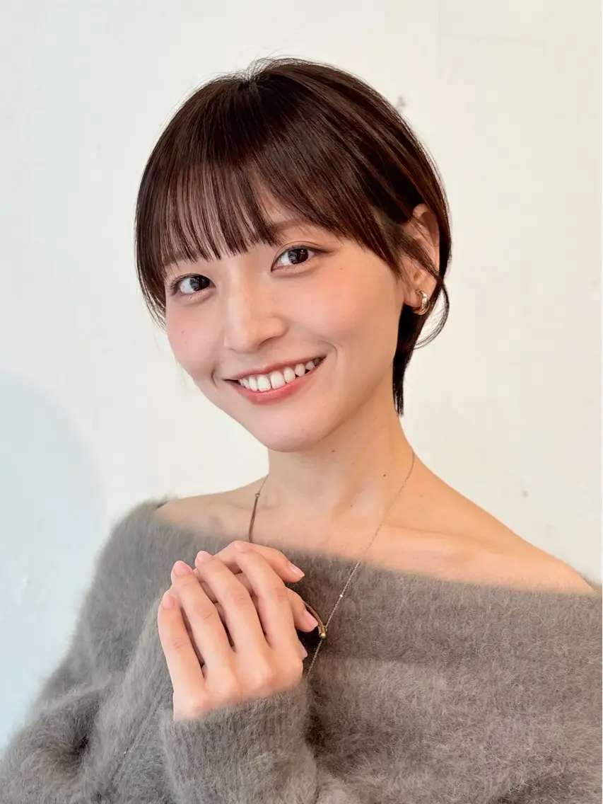 ショート カラー 丸みショート ショートヘア 小顔カット カット ヘアカラー トリートメント ハイライト/ショート /ボブ/RYOHEIのヘアスタイル