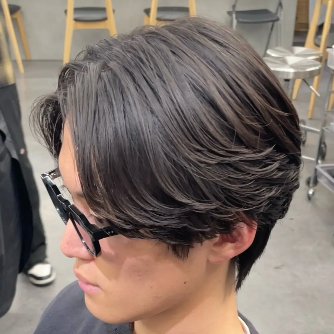 ミディアム パーマ ヘアアレンジ メンズ fifth 石川 凪のヘアスタイル