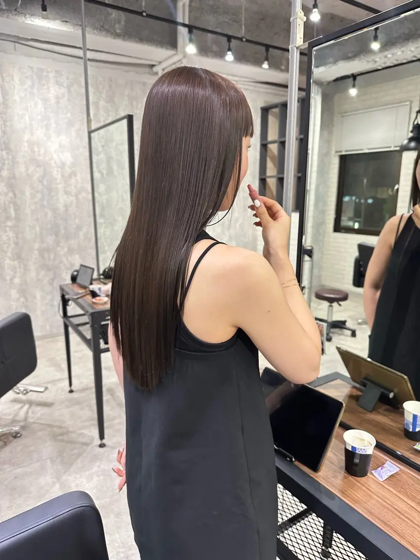 💖髪の癖改善メニュー💖Premium縮毛矯正+似合わせカットの写真