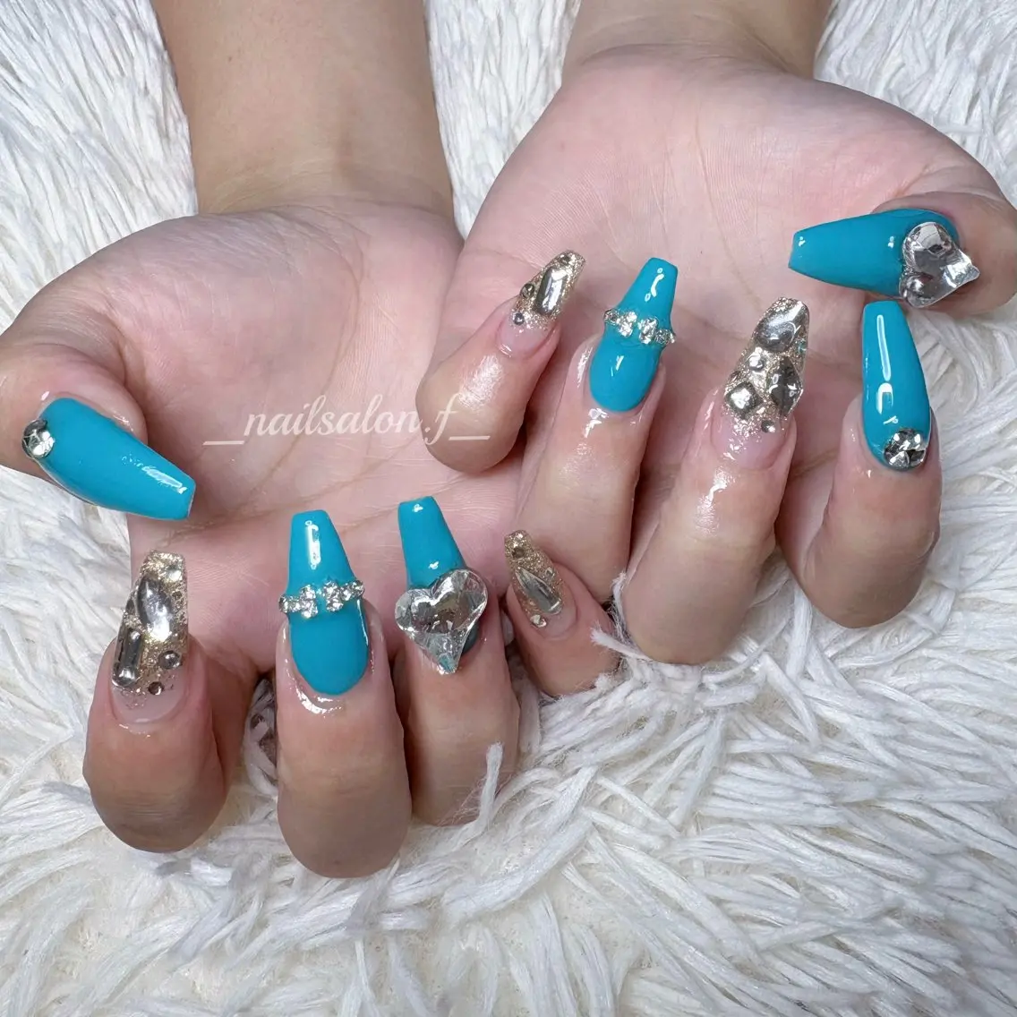 ネイル 夏ネイル ハンドネイル Nailsalon Fのネイルデザイン