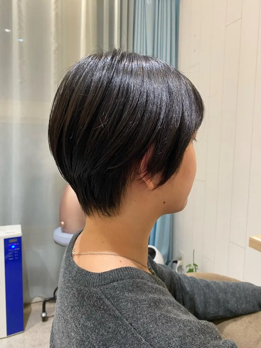 ショート ショートヘア メンズパーマ・ カット モリヤ🌺のヘアスタイル