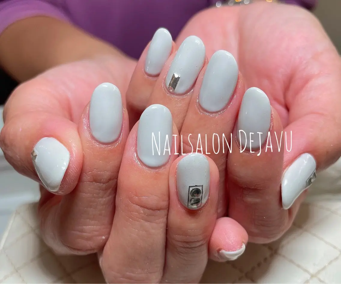 ネイル アートネイル ワンカラーネイル シンプルネイル ハンドネイル Nail salon Dejavu 🌿のネイルデザイン