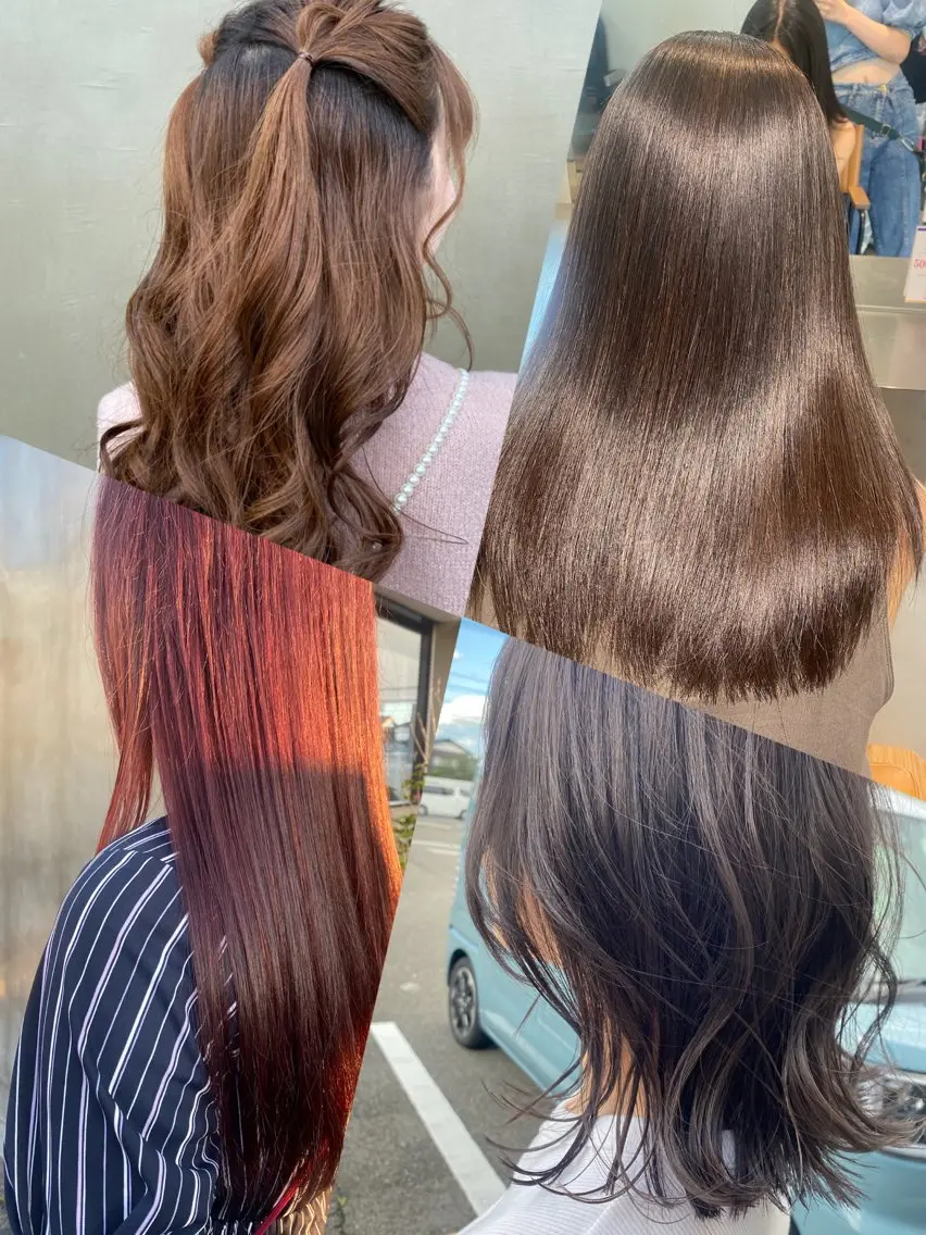 ミディアム カット ヘアカラー パーマ 縮毛矯正 トリートメント ヘッドスパ くろだ まみのヘアスタイル