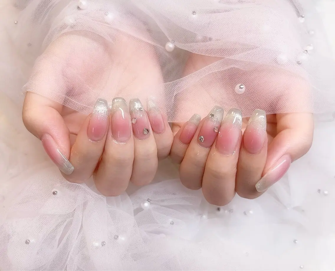 🌸オフなし🌸ワンホン💅チークネイル+マグネットフレンチ✨の写真
